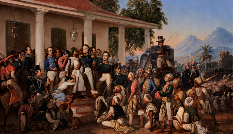 penangkapan pangeran diponegero lukisan